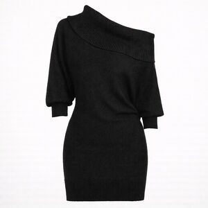 J.F.W. Women's off shoulder Cowl Neck Sweater